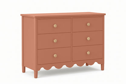 Muted Terracotta 6 Drawer