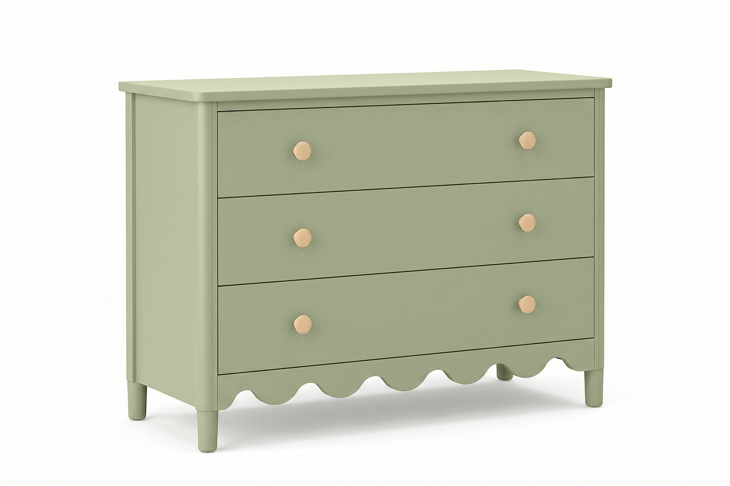 Sage Green 3 Drawer