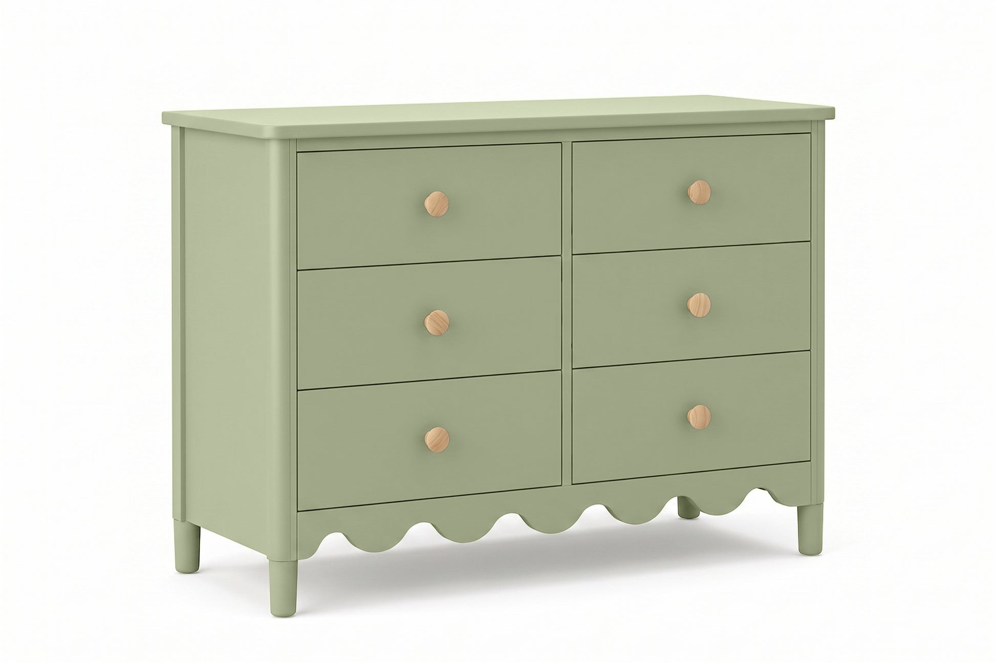 Sage Green 6 Drawer