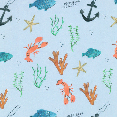 ‘Sea Garden’ Organic Fitted Crib Sheet