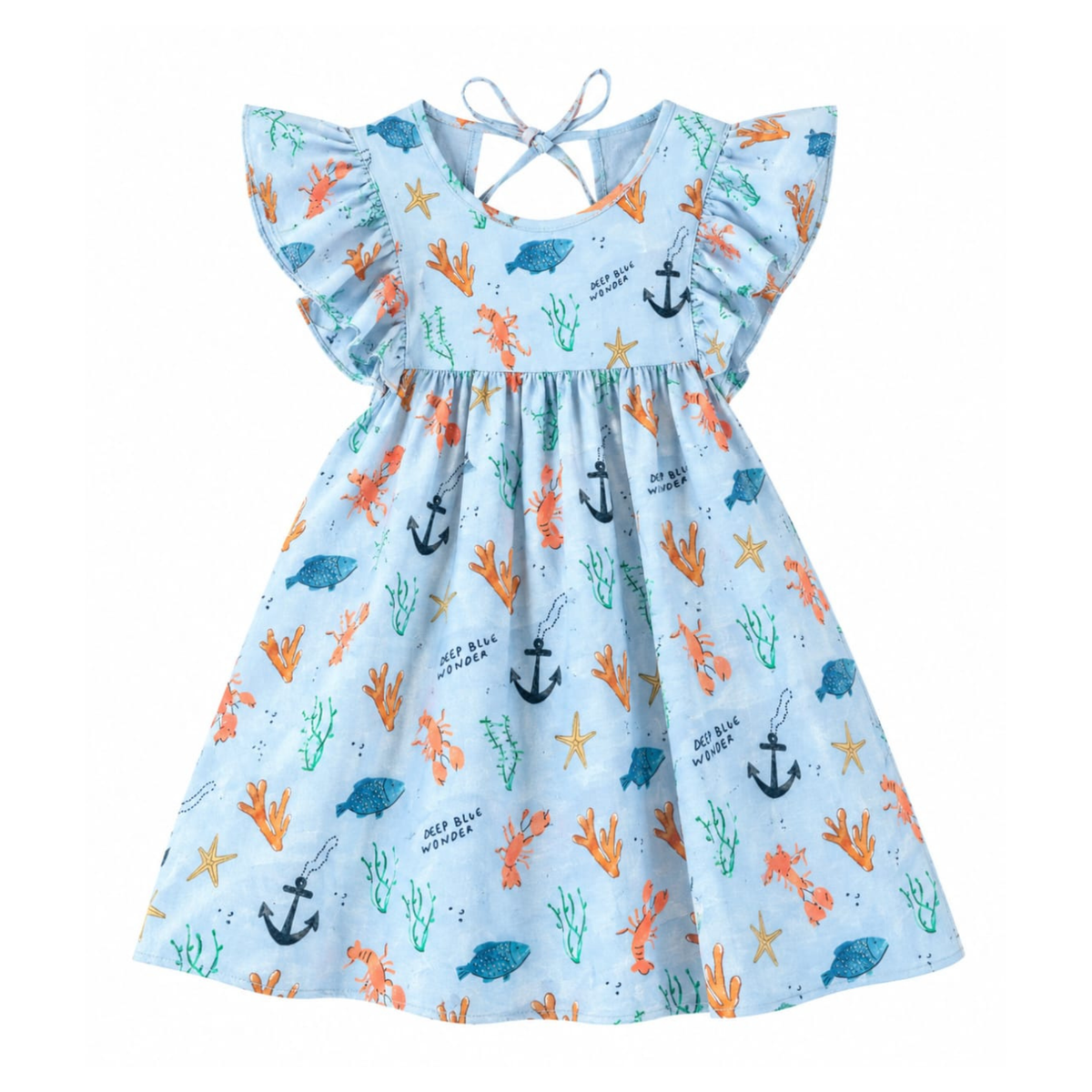 'Sea Garden' Organic Sleeve Nightdress