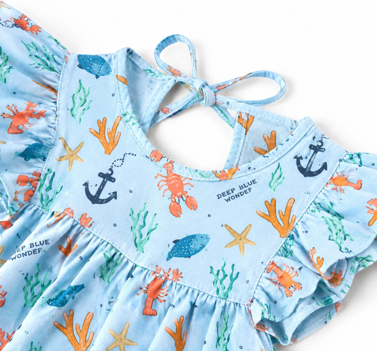 'Sea Garden' Organic Sleeve Nightdress