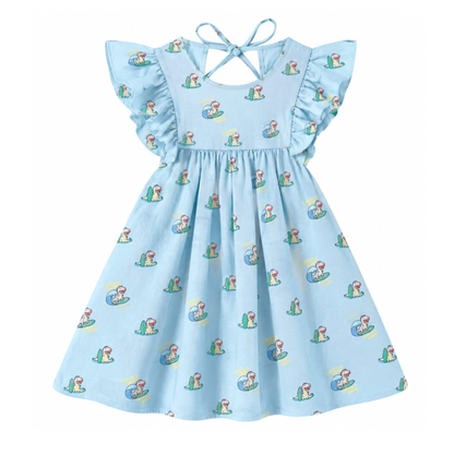 'Sunny Tides' Organic Sleeve Nightdress
