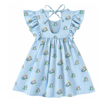 'Sunny Tides' Organic Sleeve Nightdress