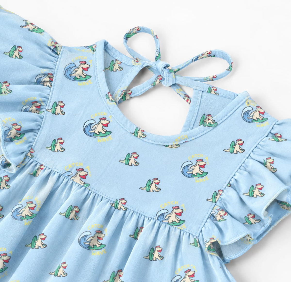'Sunny Tides' Organic Sleeve Nightdress
