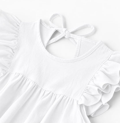 'White' Organic Sleeve Nightdress