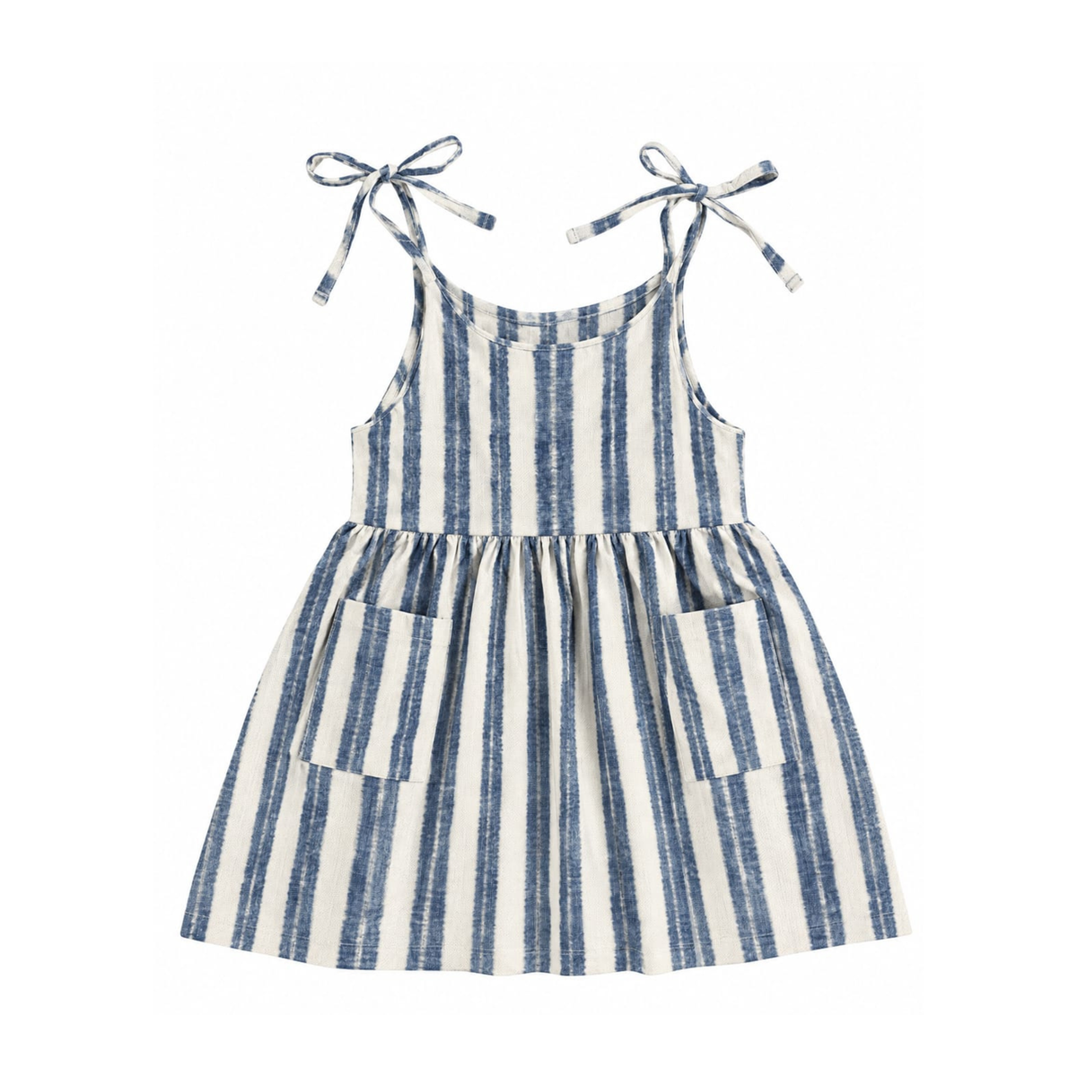 'Indigo Flow' Organic Sleeveless Nightdress