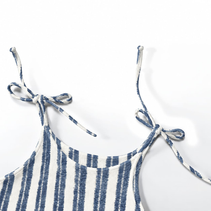 'Indigo Flow' Organic Sleeveless Nightdress