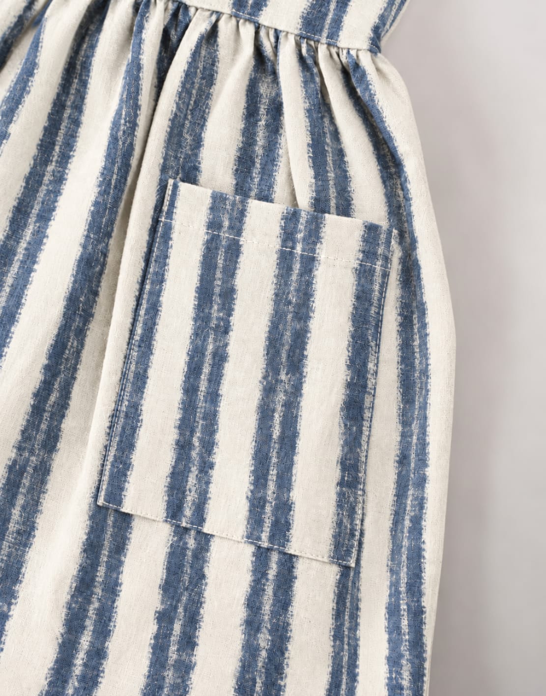 'Indigo Flow' Organic Sleeveless Nightdress