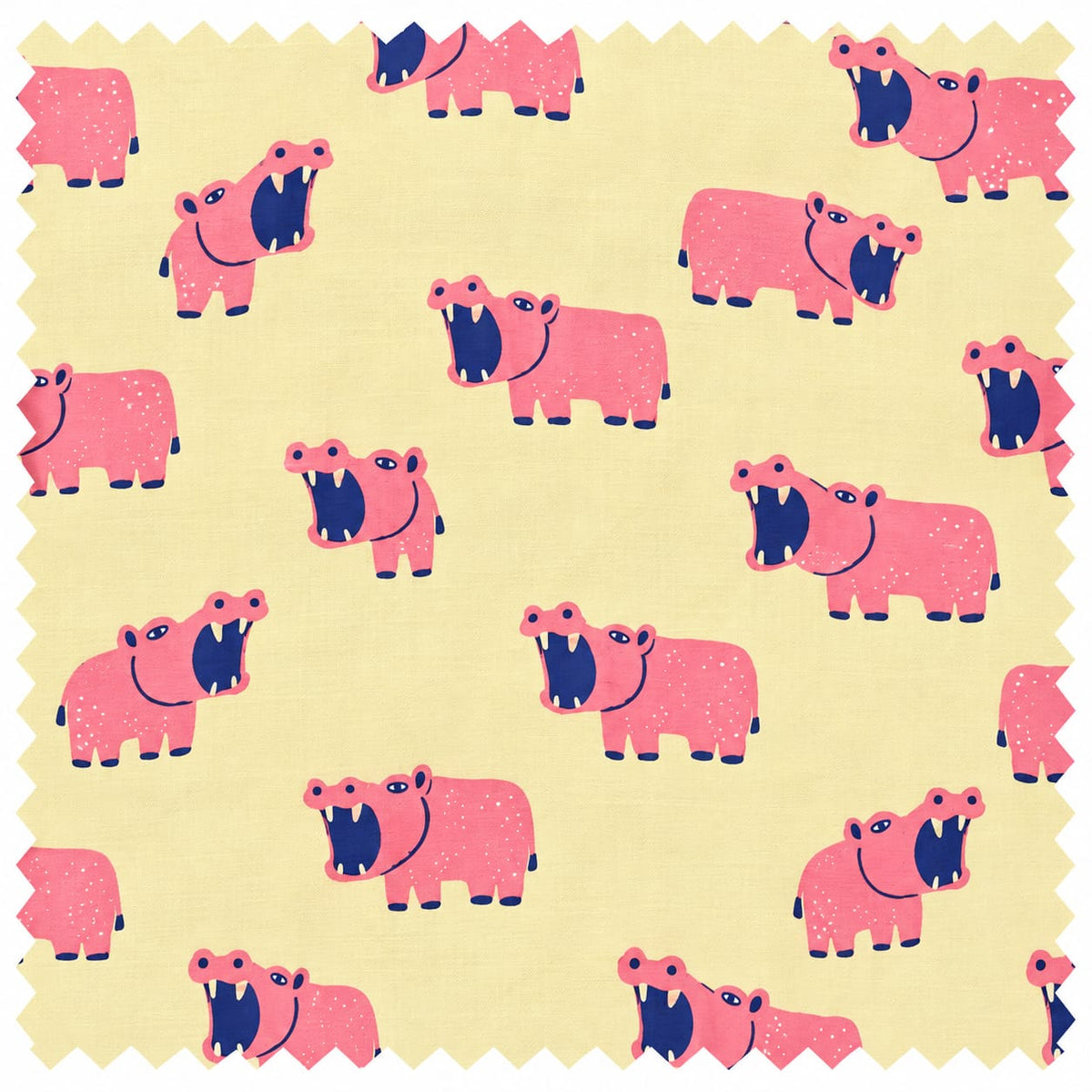 'Pink Hippo' Organic Sleeveless Nightdress