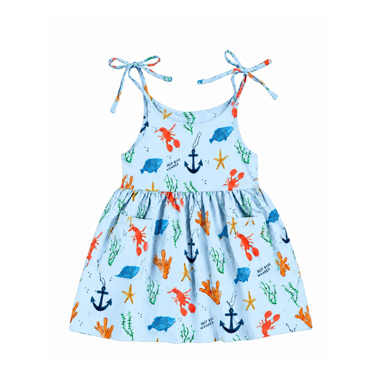 'Sea Garden' Organic Sleeveless Nightdress