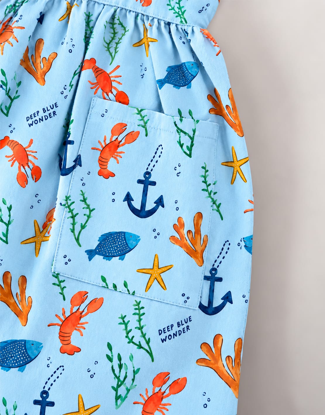 'Sea Garden' Organic Sleeveless Nightdress