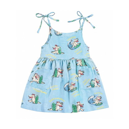 'Sunny Tides' Organic Sleeveless Nightdress