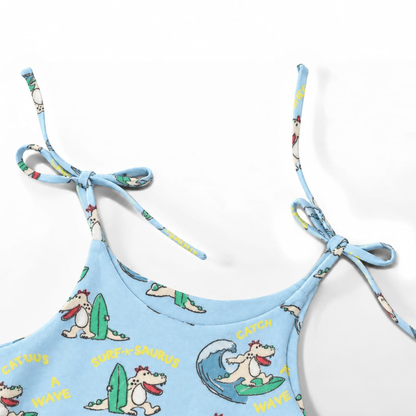'Sunny Tides' Organic Sleeveless Nightdress