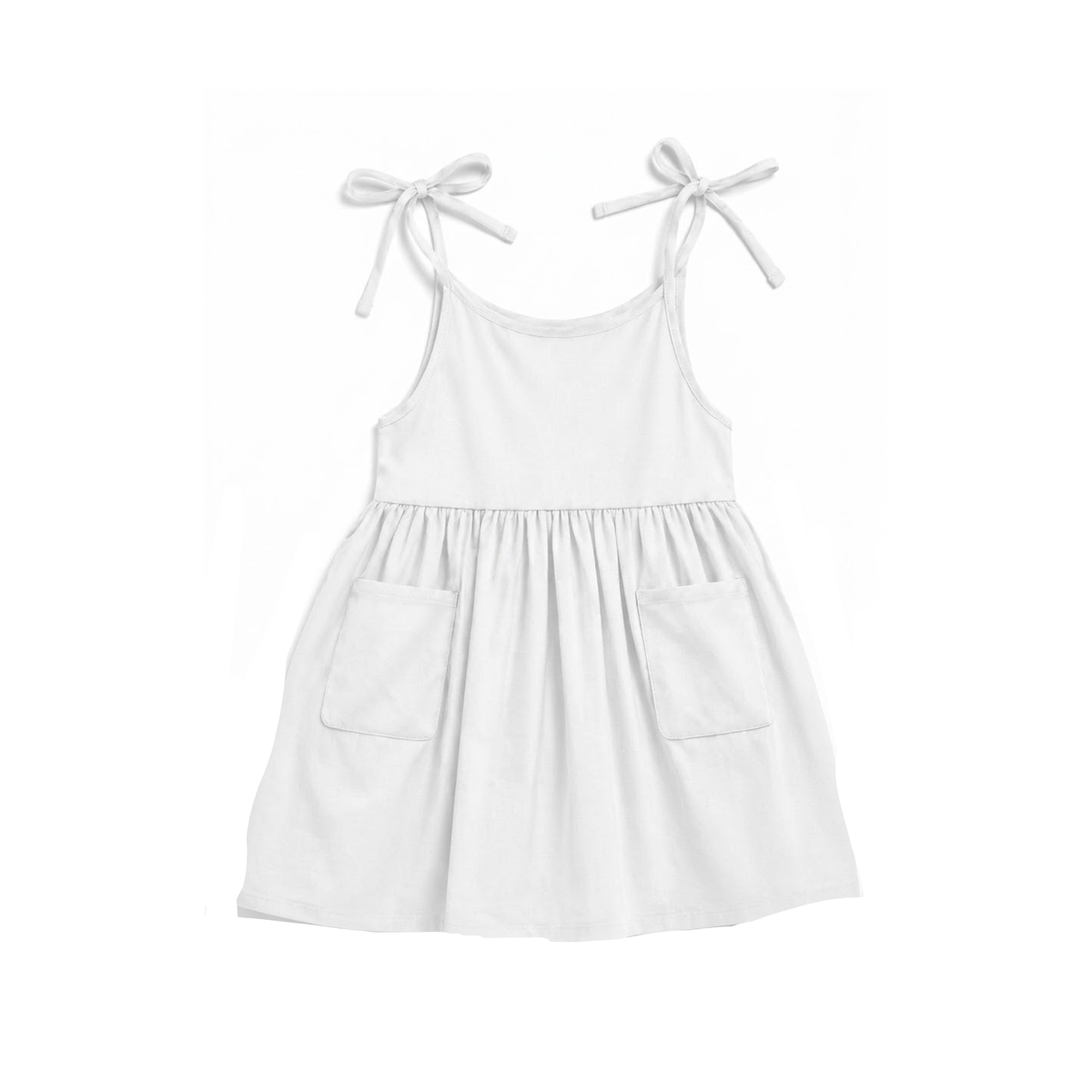 'White' Organic Sleeveless Nightdress