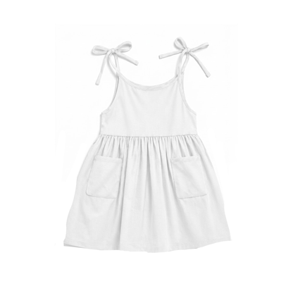'White' Organic Sleeveless Nightdress