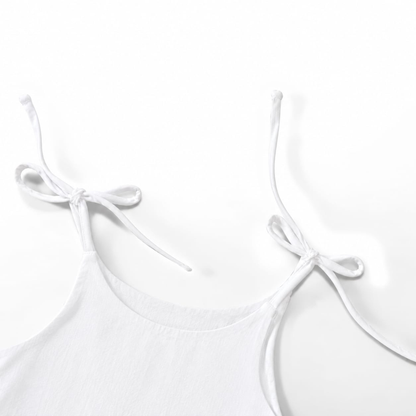 'White' Organic Sleeveless Nightdress