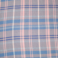 ‘Pink and Blue Checks’ Organic Junior Blanket - Last gallery image