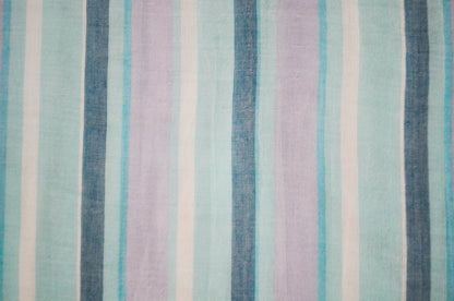 ‘Blue & Purple Stripe’ Organic Junior Blanket & Quilt