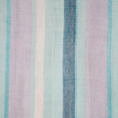 ‘Blue & Purple Stripe’ Organic Junior Blanket & Quilt