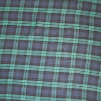 ‘Green and Navy Blue Checks’ Organic Baby Blanket or Quilt