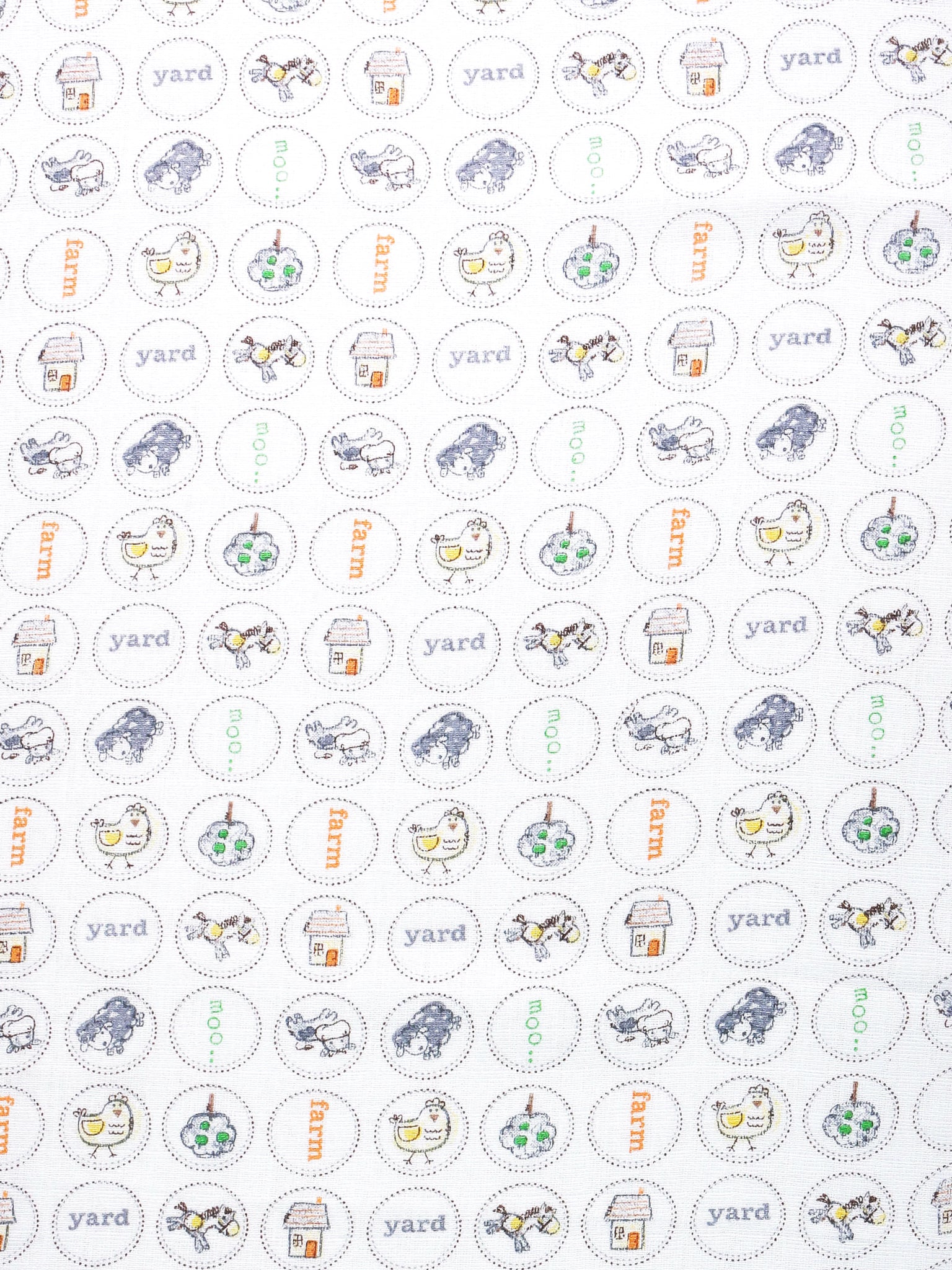 Organic Farm Print Baby Bibs
