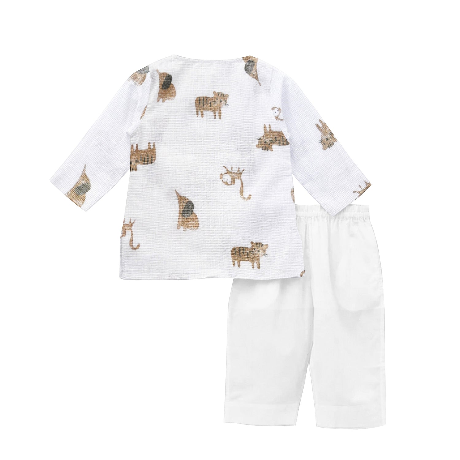 'Brown Monkey' Organic Pajama Kurta Set 1