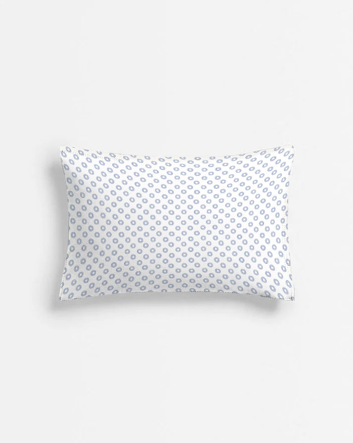 ‘Blue Orbit’ Organic Junior Pillow Cover
