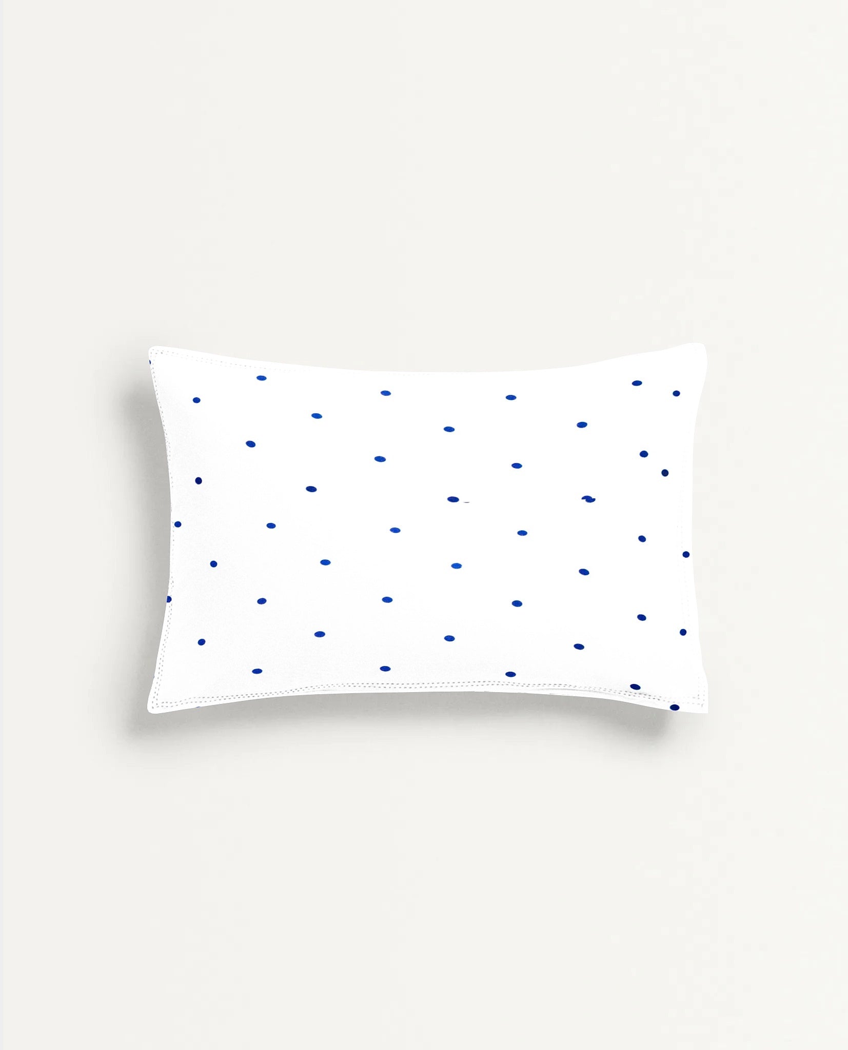 ‘Cream & Navy Dot’ Organic Baby Pillow Cover
