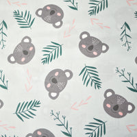 Happy Koala’ Organic Fitted Crib Sheet - Last gallery image