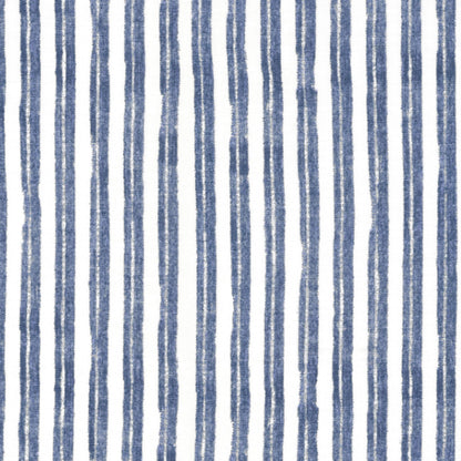 'Indigo Flow' Organic Junior Fitted Sheet