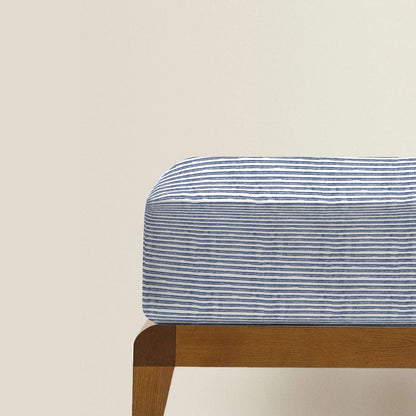 'Indigo Flow' Organic Junior Fitted Sheet