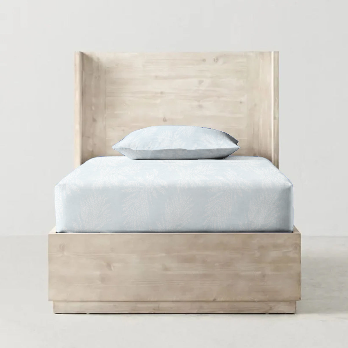 'Morning Mist' Organic Junior Fitted Sheet