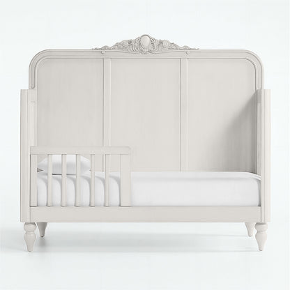 Cloud Grey Vintage Carved Crib - The Baby Atelier