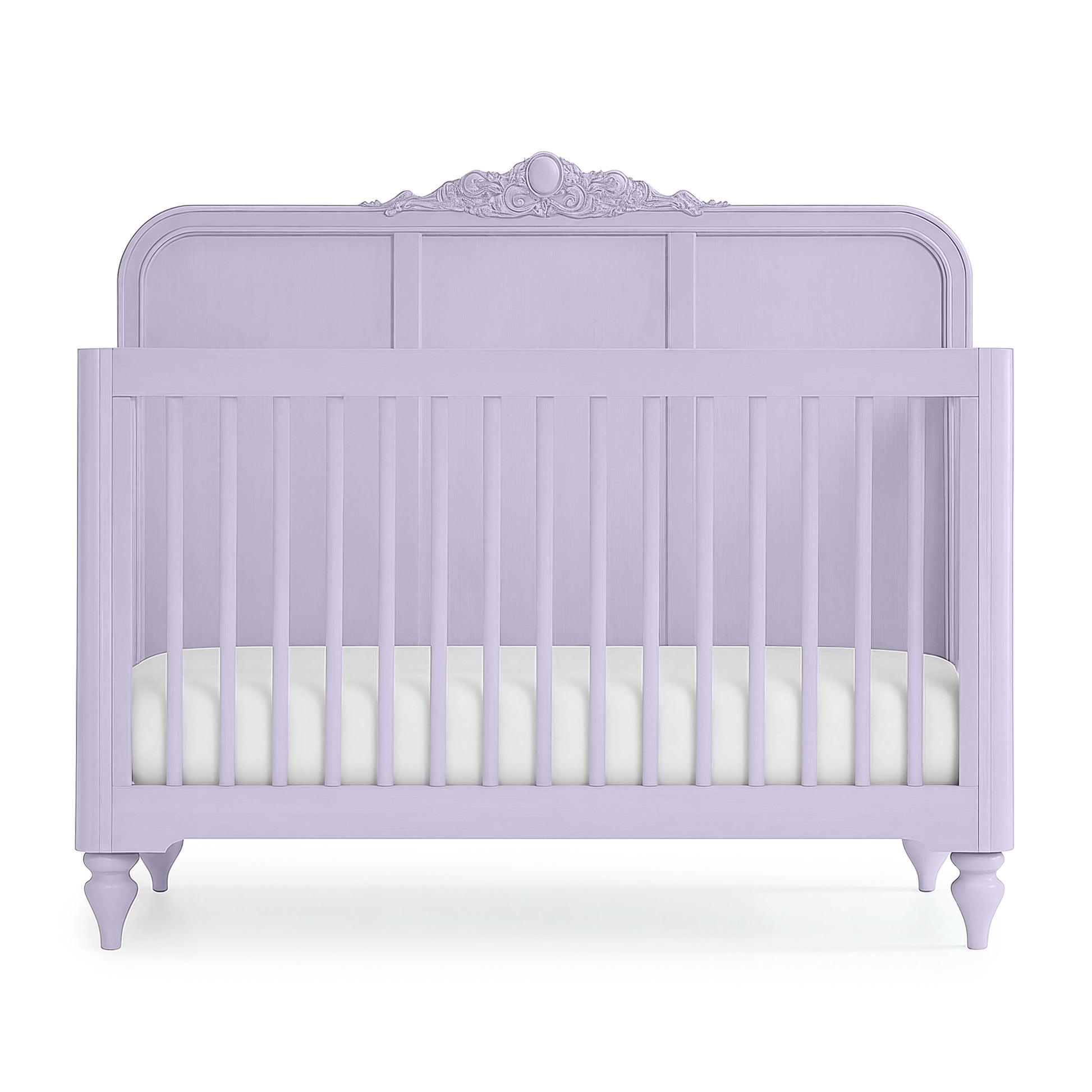 Lavender Vintage Carved Crib - The Baby Atelier