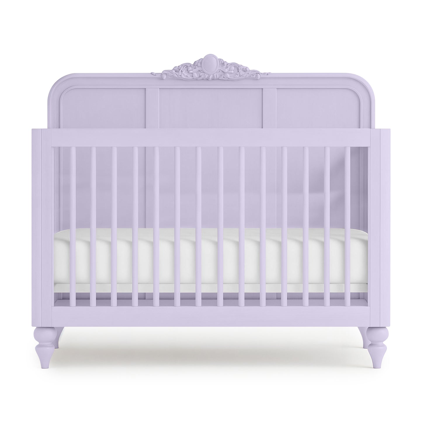 Lavender Vintage Carved Crib - The Baby Atelier