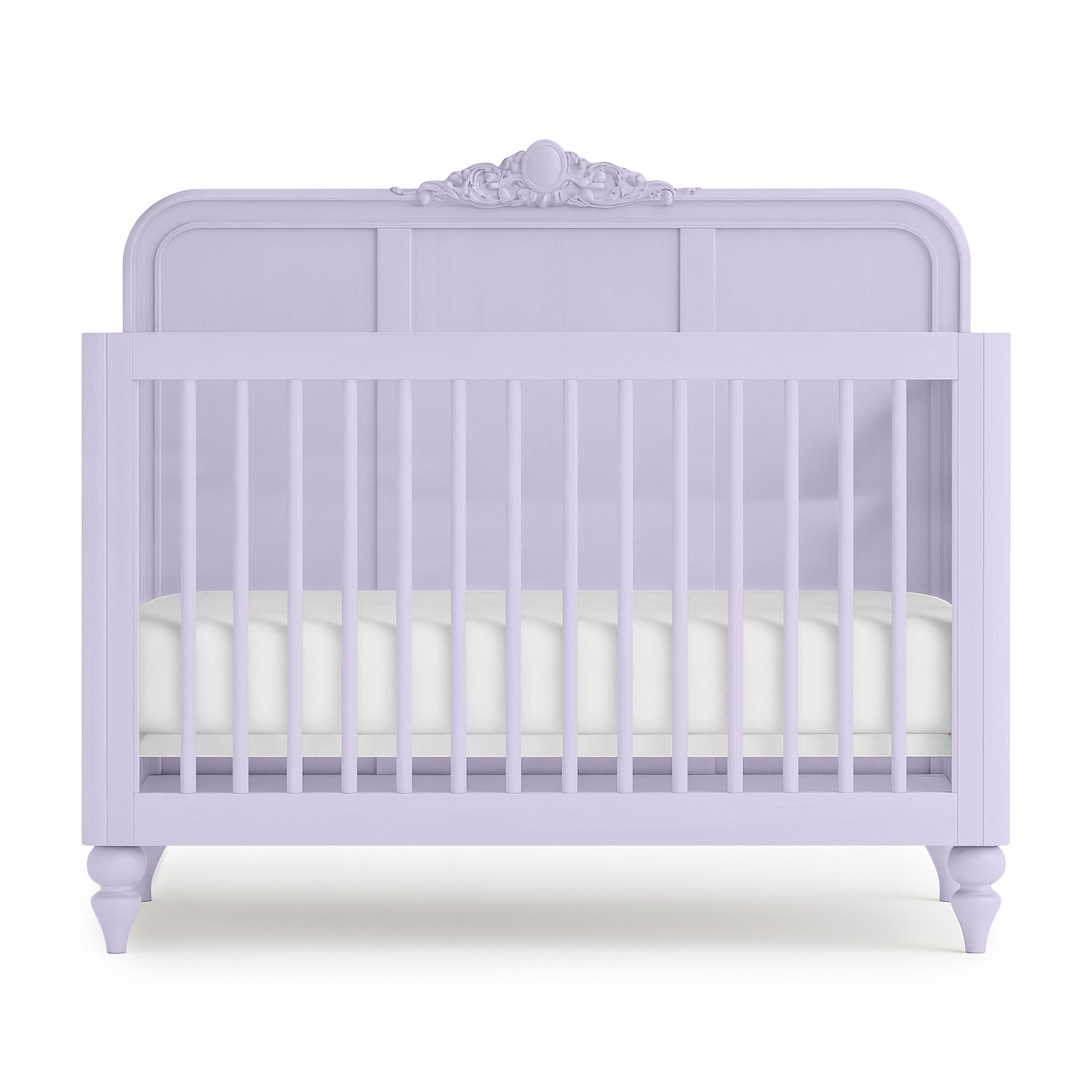 Lavender Vintage Carved Crib - The Baby Atelier