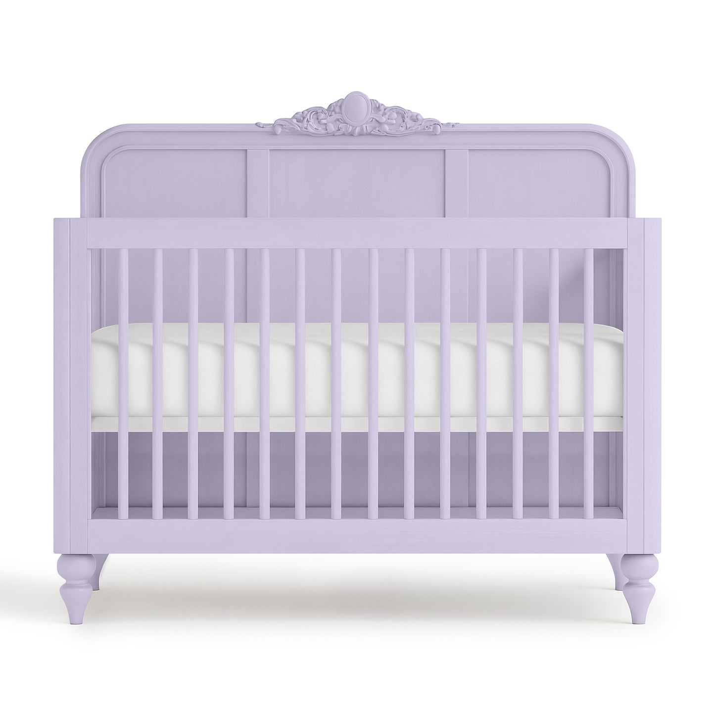 Lavender Vintage Carved Crib - The Baby Atelier