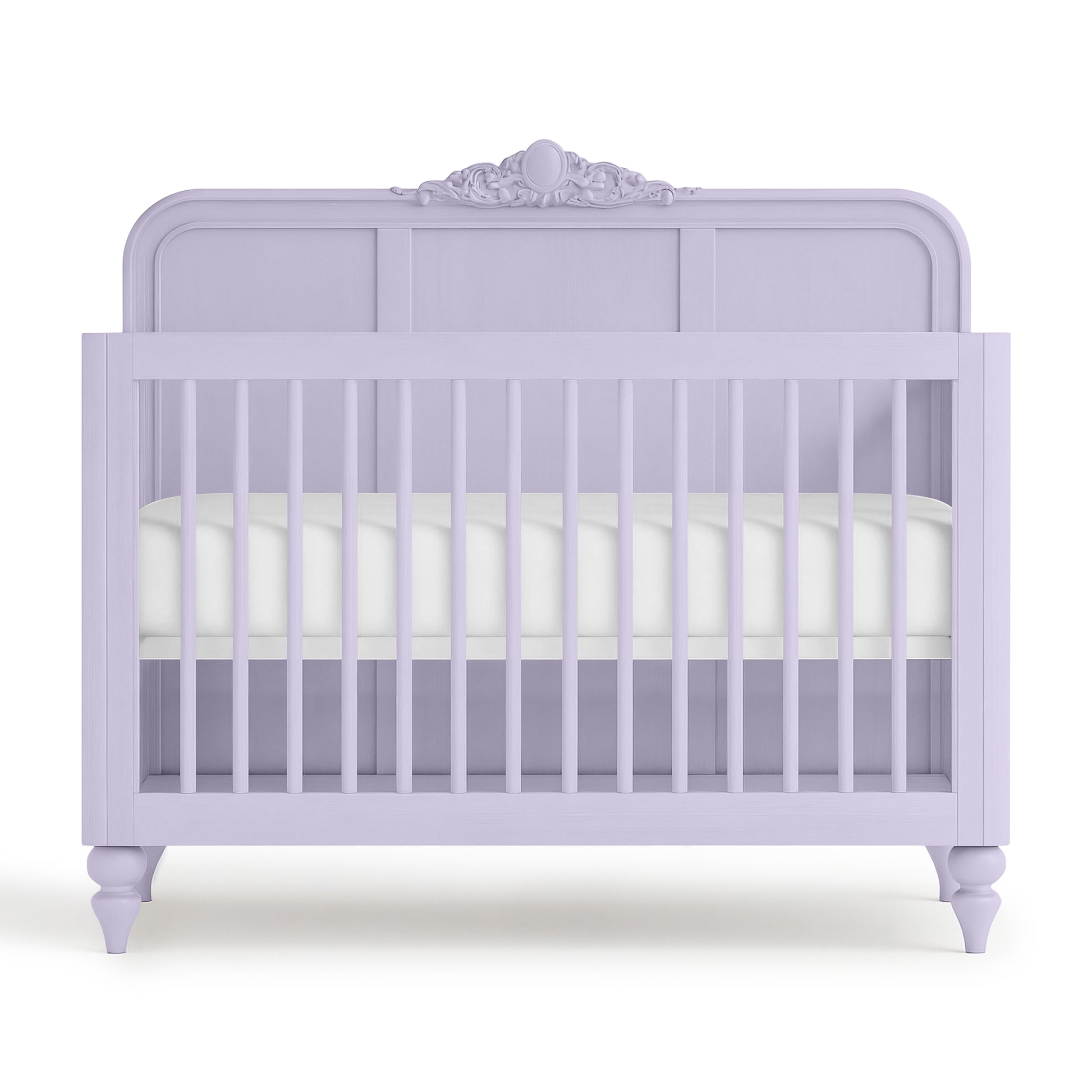 Lavender Vintage Carved Crib - The Baby Atelier