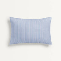 ‘Blue and White Stripe’ Organic Junior Pillow Cover
