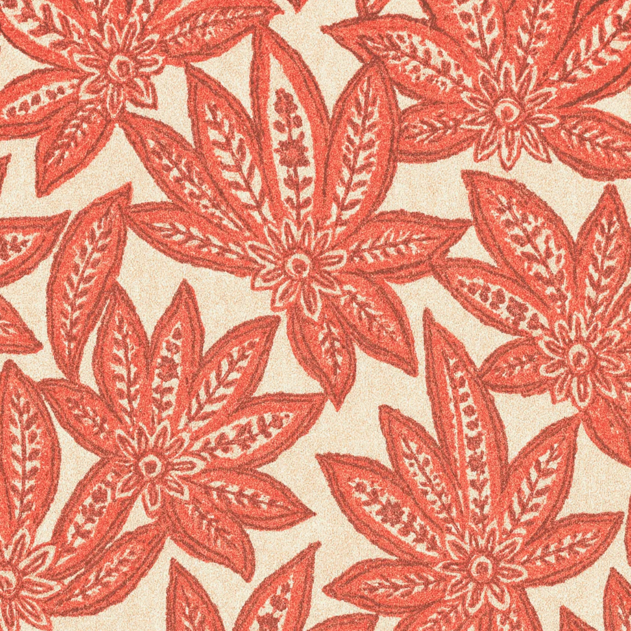 Red Vintage Print