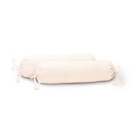 ‘Neutral Pink’ Organic Baby Bolster Cover