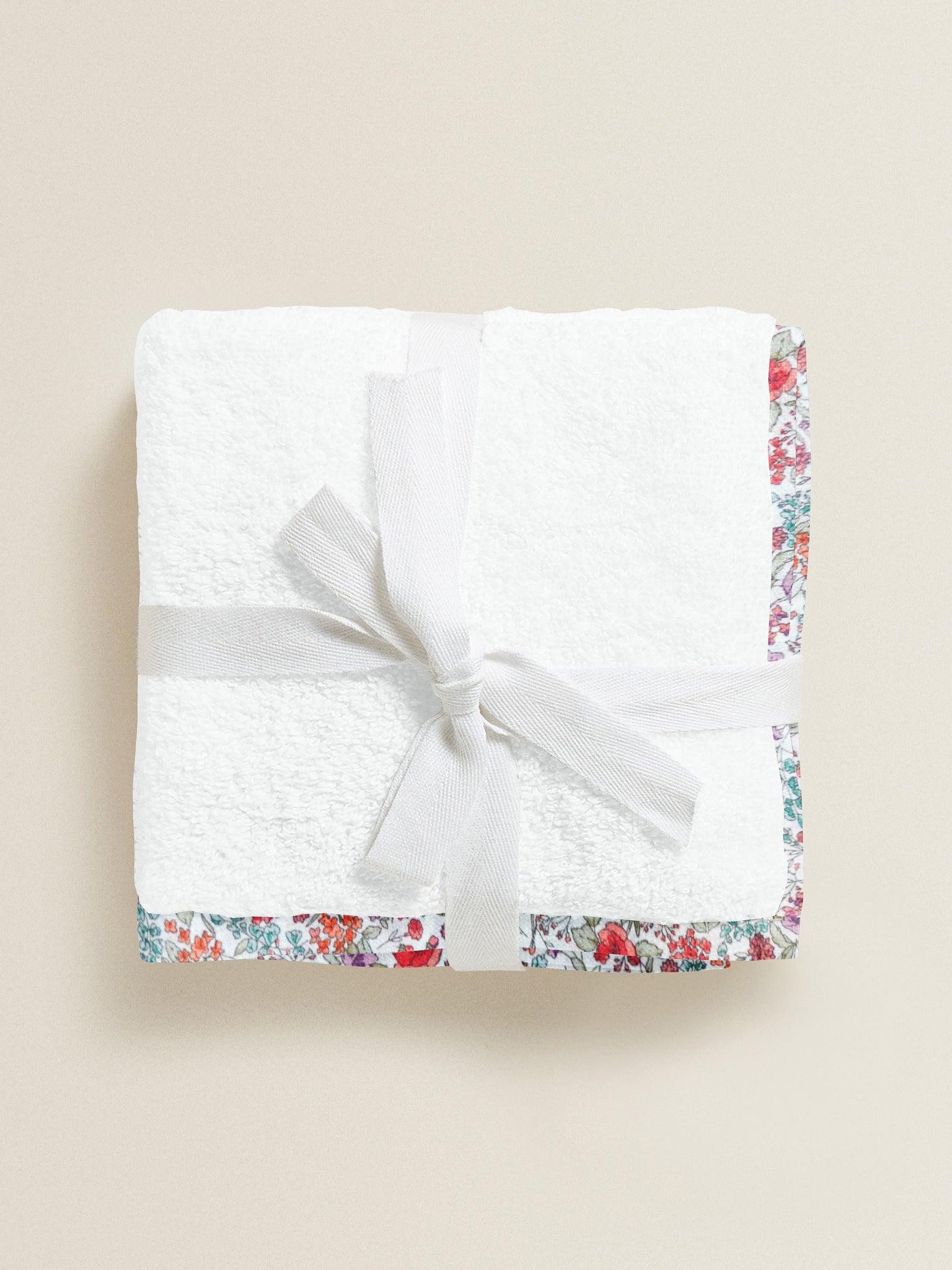 ‘Colored Floral’ Organic Junior Towel Set
