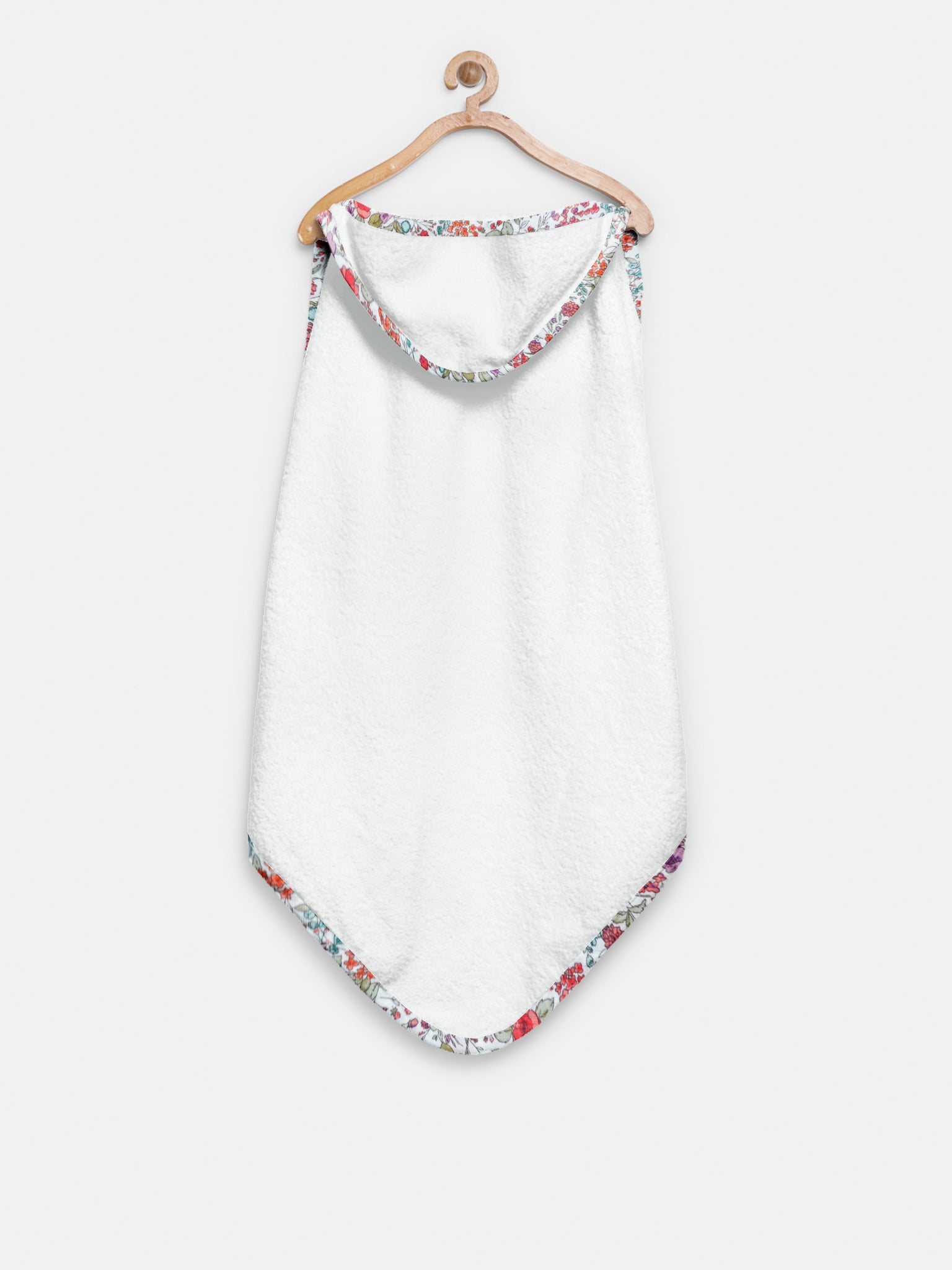 ‘Colored Floral ’ Organic Hooded Towel Set