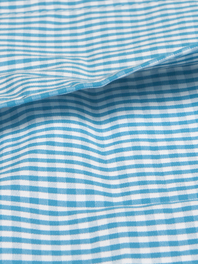 ‘Blue Checks’ Organic Baby Pillow Cover