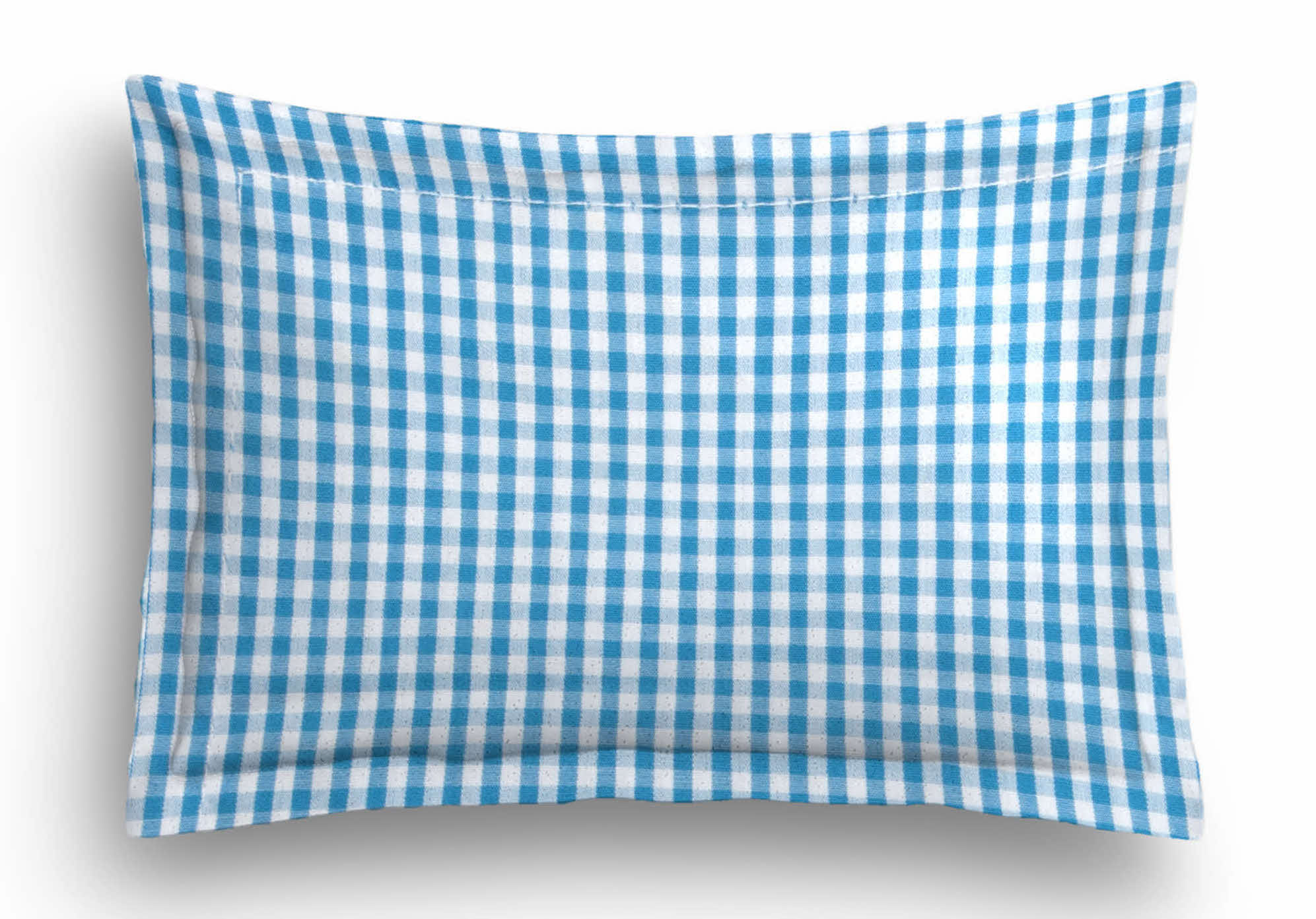 ‘Blue Checks’ Organic Baby Pillow Cover
