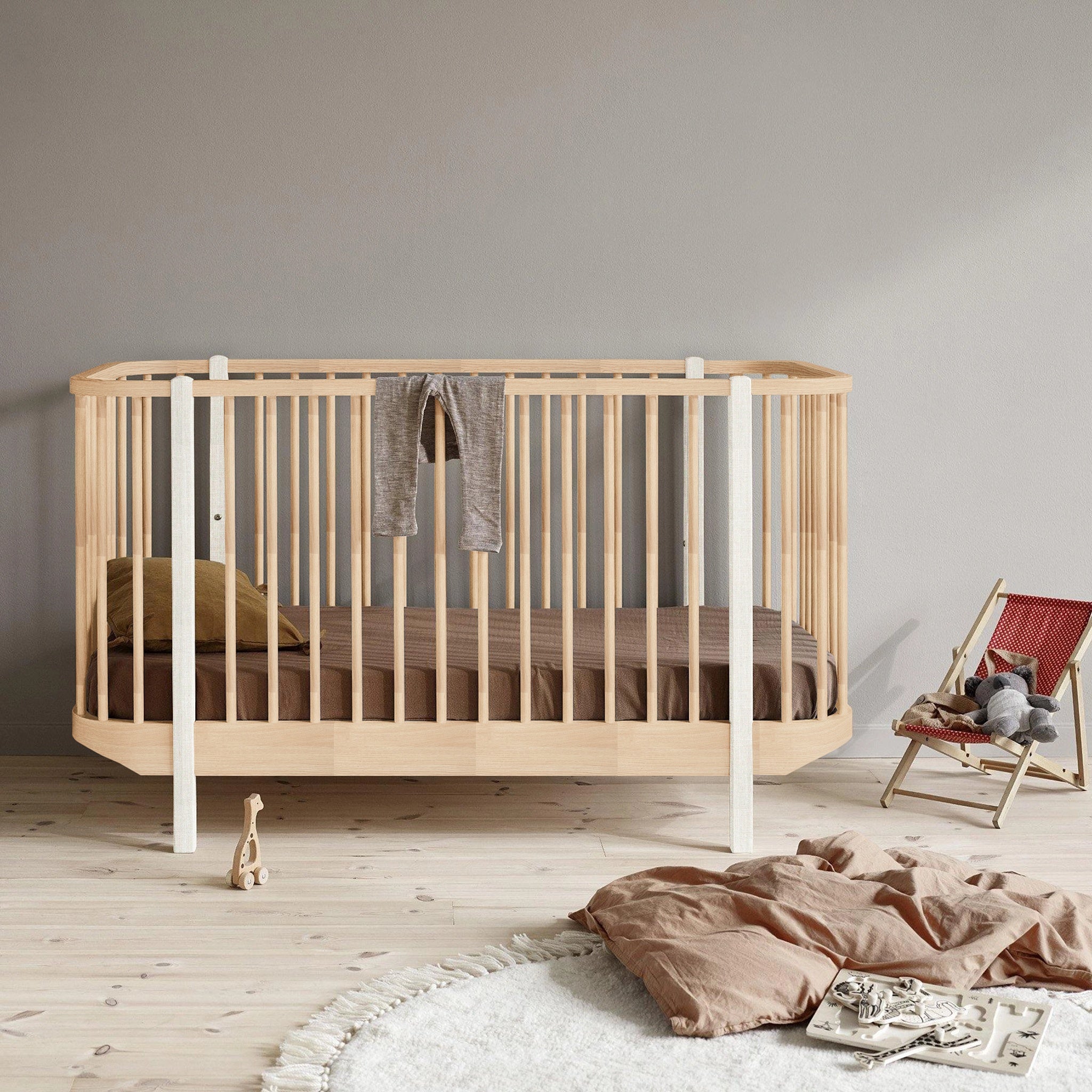 Scandinavian baby bed on sale