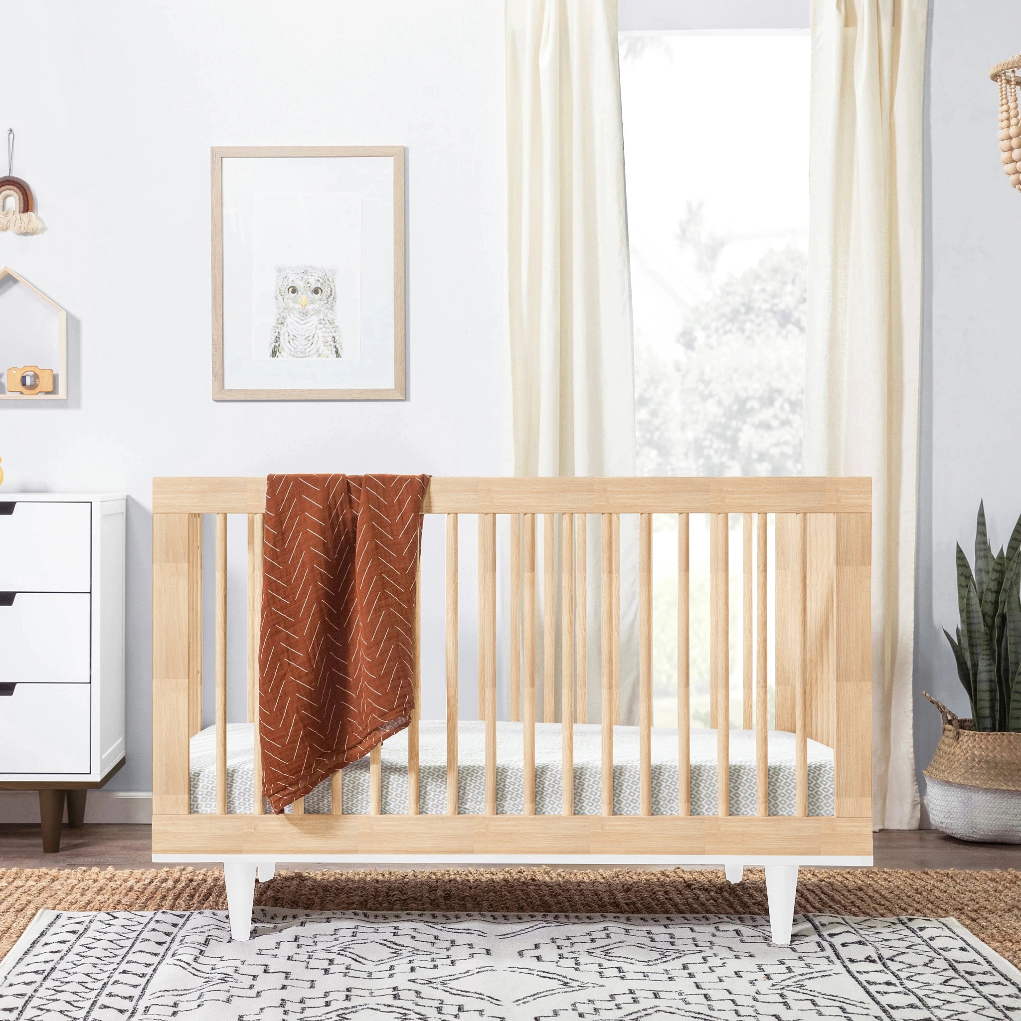 Babyletto hudson top crib white