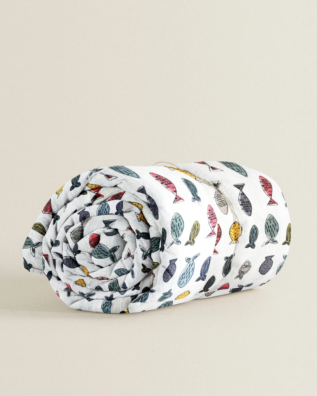 ‘Coloured Fish’ Organic Junior Blanket