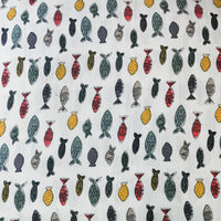 ‘Coloured Fish’ Organic Junior Blanket & Quilt - Last gallery image